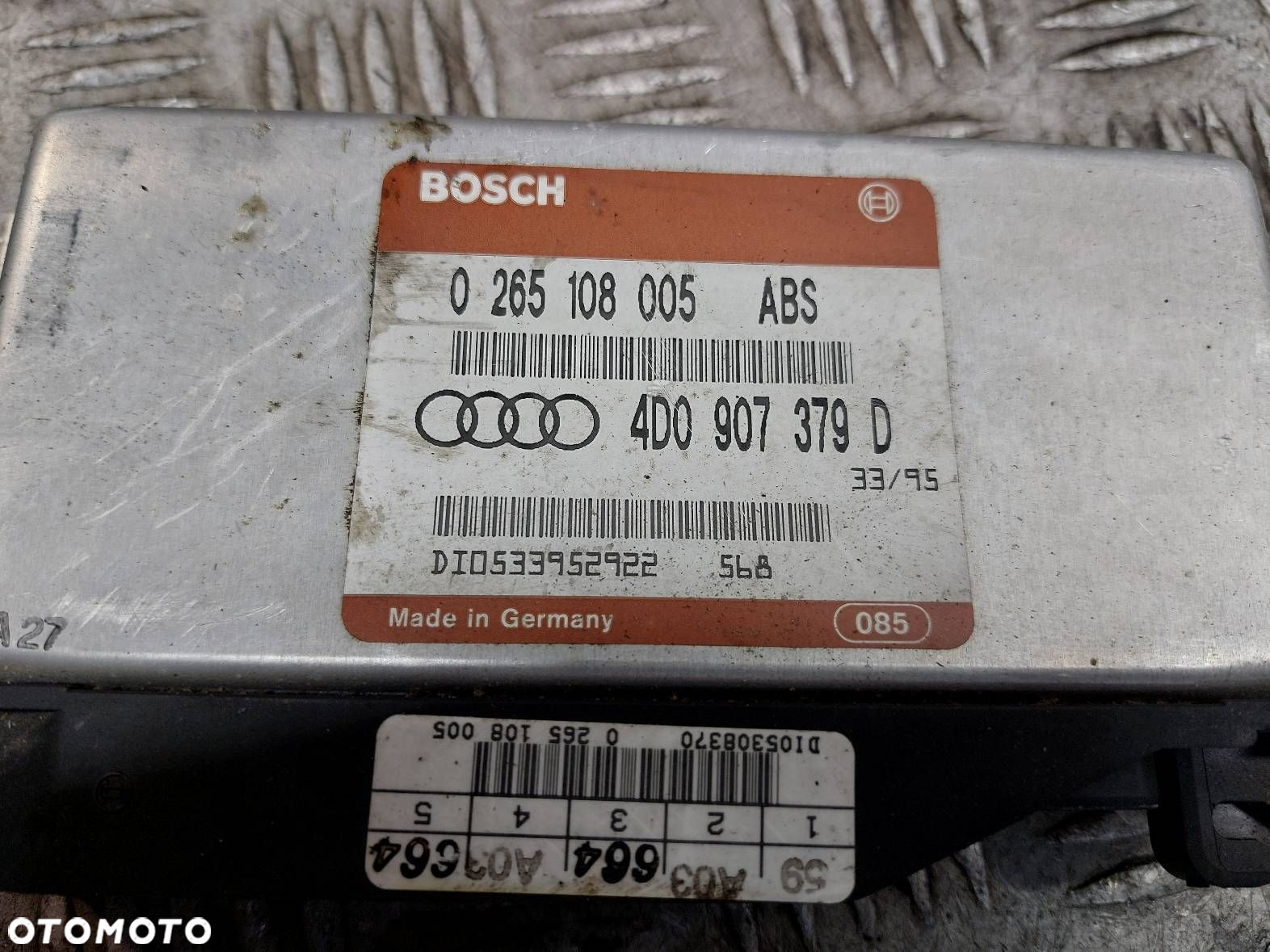 ZESTAW STARTOWY AUDI A6 C4 2.5 TDI 4A0907401P 4A0905851E - 4