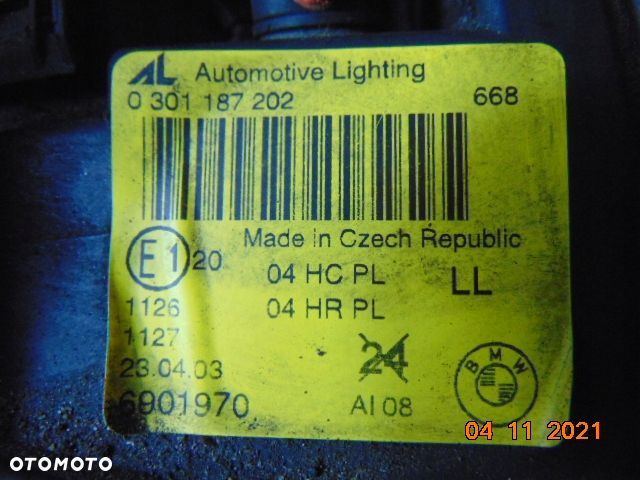BMW E46 COMPACT LAMPA przednia przód H7 EUROpa OK - 5