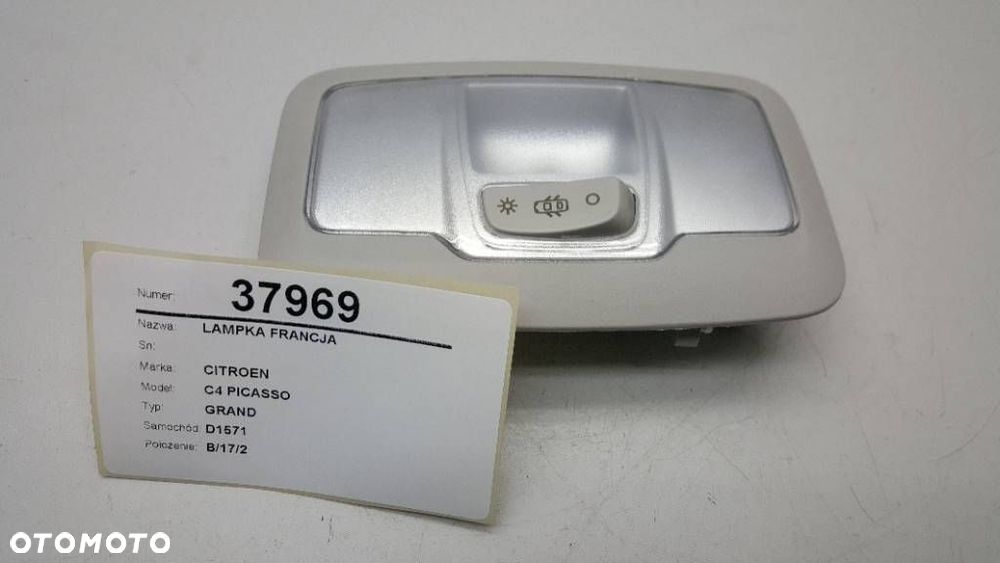 LAMPKA OŚWIETLENIE WNĘTRZA C4 GRAND PICASSO II EU - 4