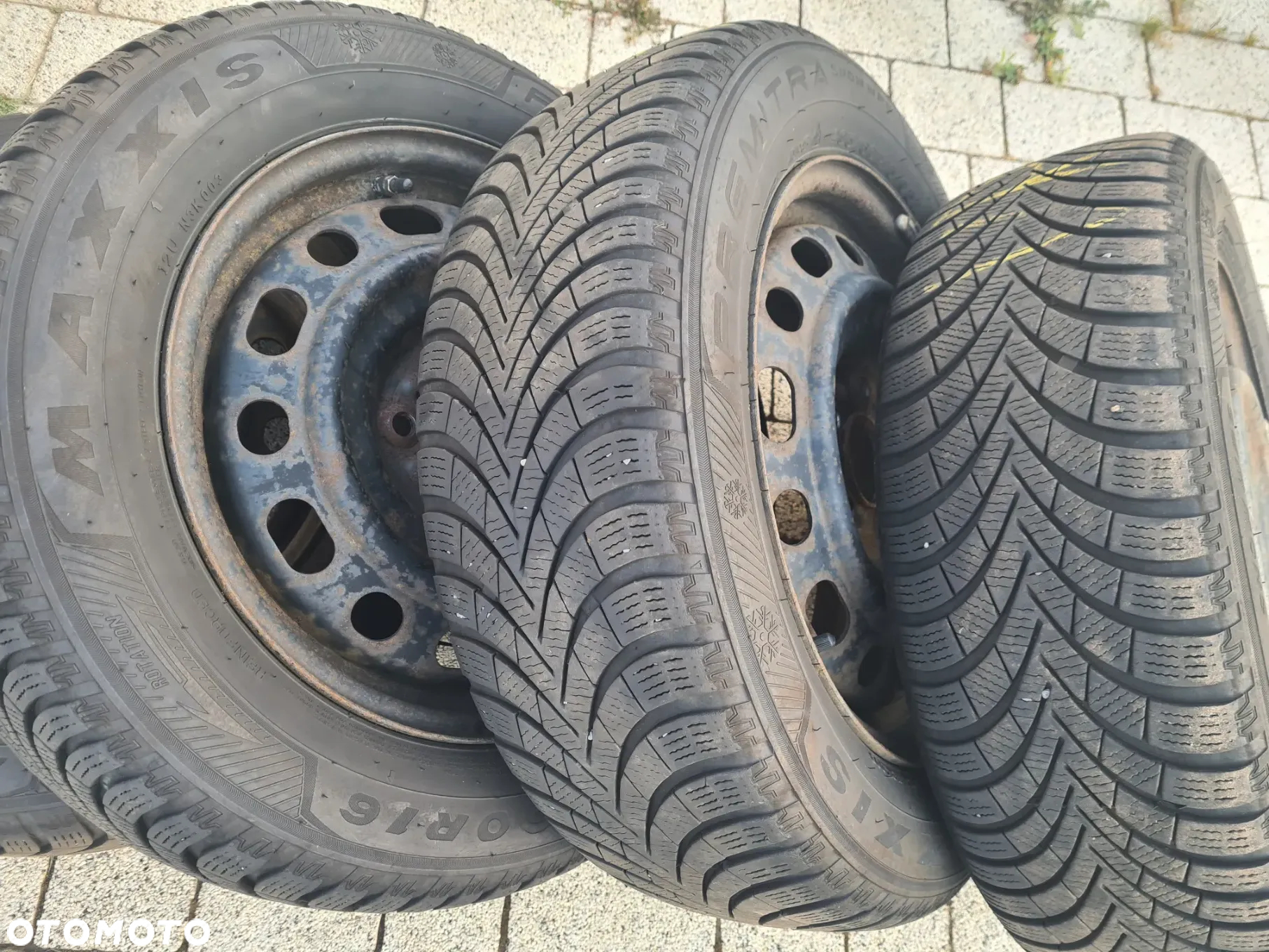 4 felgi stalowe r16" 5x114,3 Mazda 6 GH opony zima 205/60r16 maxxis 2022rok czujniki 6,5mm - 6
