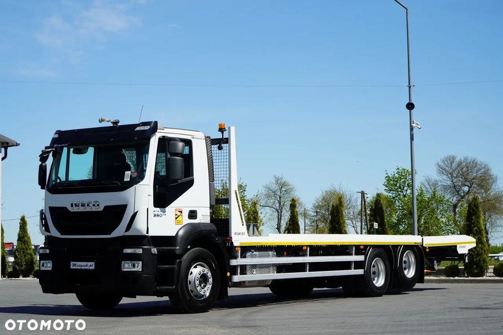 Iveco STRALIS 360 / 6X2 /  LAWETA / PLATFORMA 9,3 M / NAJAZDY HYDRAULICZNE / WYCIĄGARKA / OŚ PODONOSZONA  / EURO 6 - 2