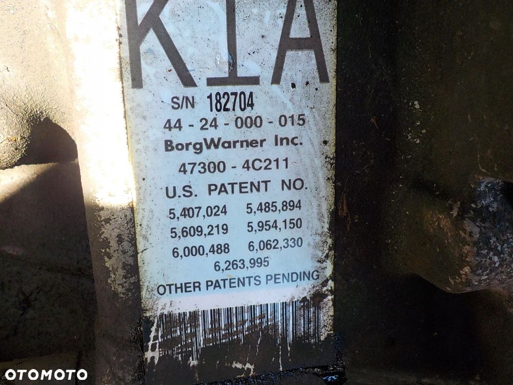 KIA SORENTO I SKRZYNIA BIEGÓW 2.5 CRDI Y7CA4E 47300-4C211 + REDUKTOR - 3