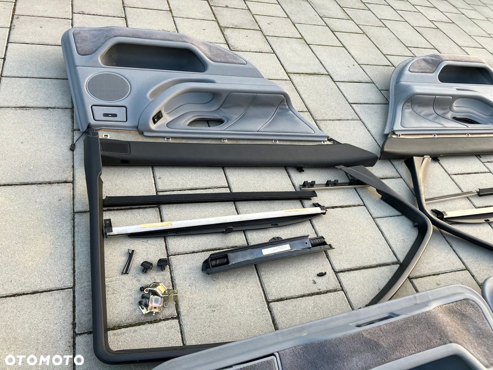 BOCZKI DRZWI BMW E38 PRZED LIFT WERSJA KRÓTKA ROLETKI ROLETY TRÓJKĄTY ZESTAW RARYTAS - 26