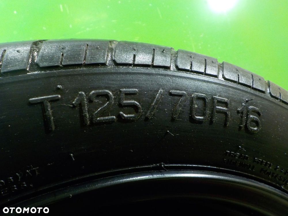 GOLF VI A3 8P GOLF V kolo dojazdowe 125/70/16 5X112 - 4