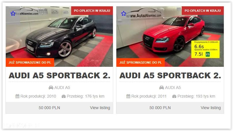 Audi A5 Sportback 2.0 TFSI Quattro S tronic - 1