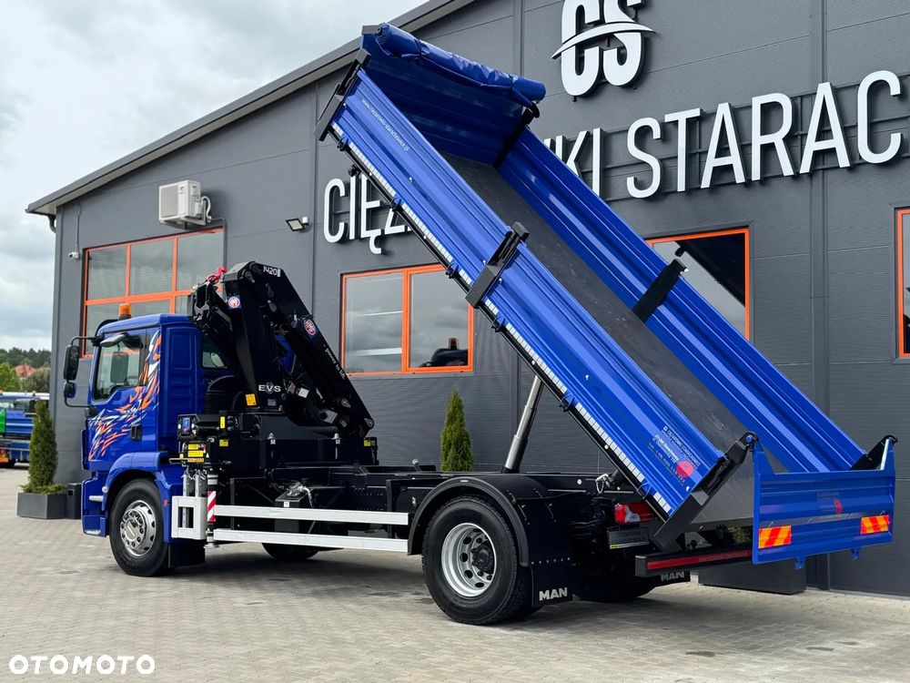 MAN TGM TGL TGS 18.250 // E6 // wywrotka + HDS HMF z pilotem // 4x2 // budowlanka // kiper wywrot żuraw dzwig kran crane - 21