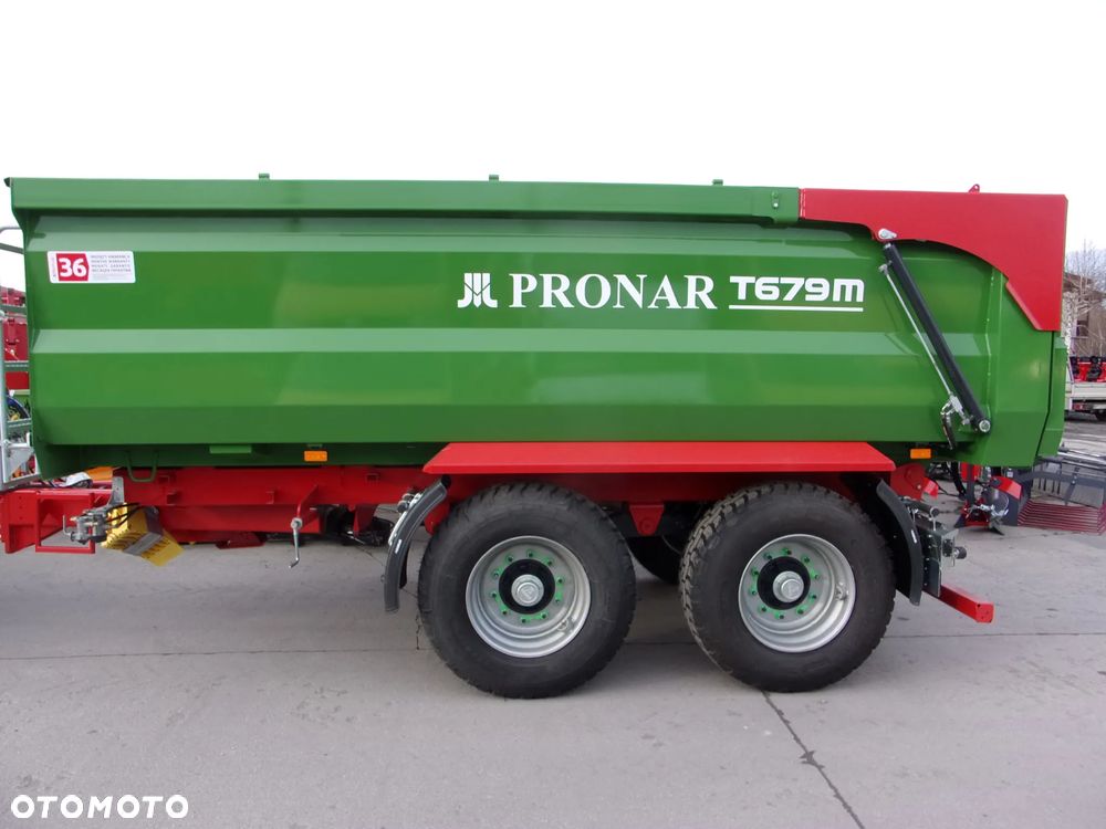 Pronar Przyczepa skorupowa PRONAR T-669 -14.3t; T-700XL -14.7t; T-679M -12t, tandem, nadstawy, plandeka, oś skrętna - 36