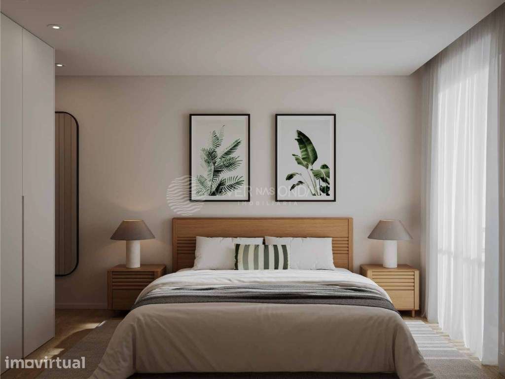 Apartamento T2 com Terraço / jardim privativo e parqueamento no Porto. - Grande imagem: 2/40