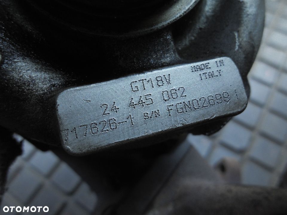 OPEL SAAB 2.2DTI TURBOSPRĘŻARKA TURBINA VECTRA ZAFIRA A FRONTERA GT18V 24445062 717626-1 KOLEKTOR - 7