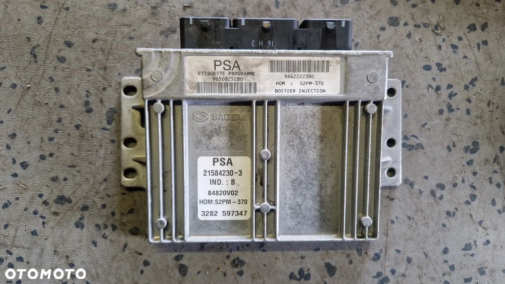 CITROEN C3 1.4 STEROWNIK SILNIKA 9650825280