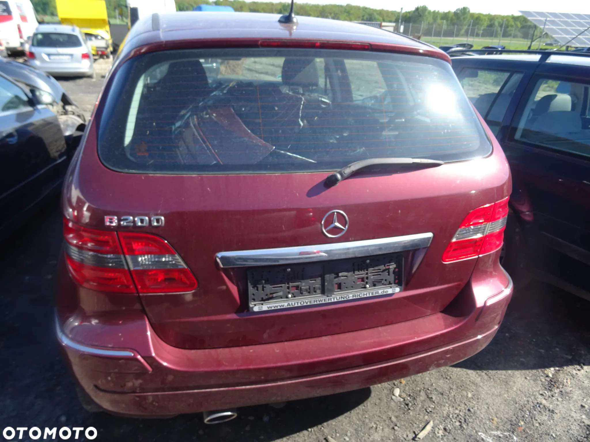 Mercedes B200 2006 lakier(597) na części maska drzwi klapa zderzak - 4