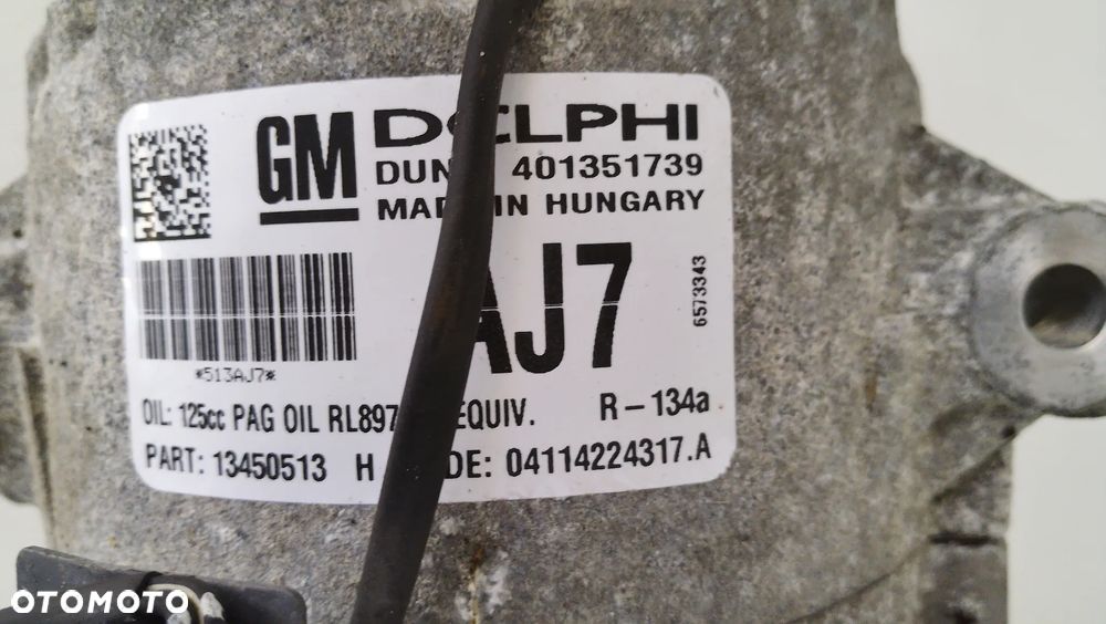 Opel Astra J 1.7 CDTI Kompresor Klimatyzacji 13450513 - 3