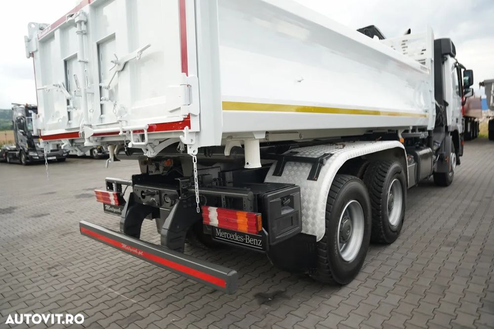 Mercedes-Benz ACTROS 3344 / 6x4 / BASCULATOR DUBLU / HYDRODOLT / + HIAB XS 166 HDS / RADIOCOMANDĂ / ROTATOARE / EPS + AMBREIAJ / EURO 5 / - 18
