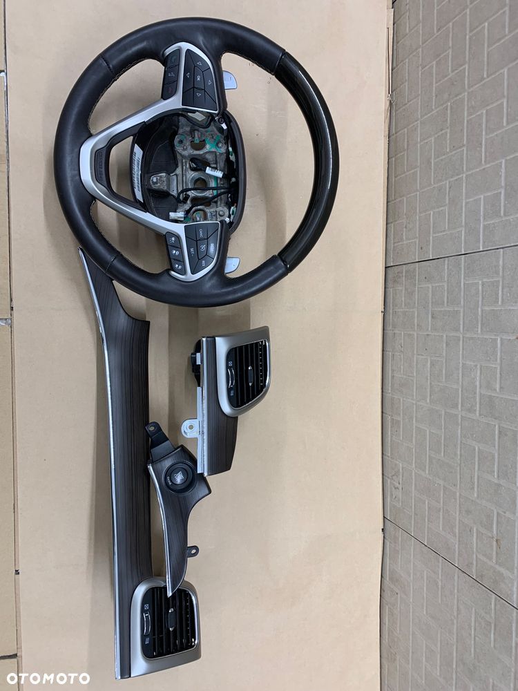 Jeep Grand Cherokee lV WK2 Lift 13-20r Kierownica Skórzana + Drewno Brązowa - 3