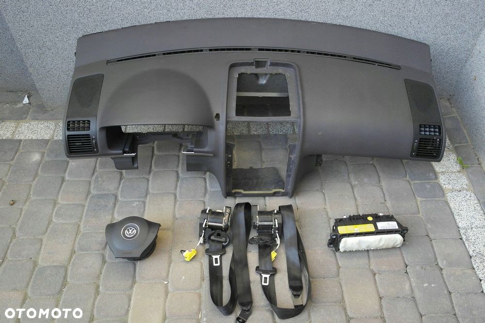 vw touran i lift 10-15 airbag pas deska konsola - 1