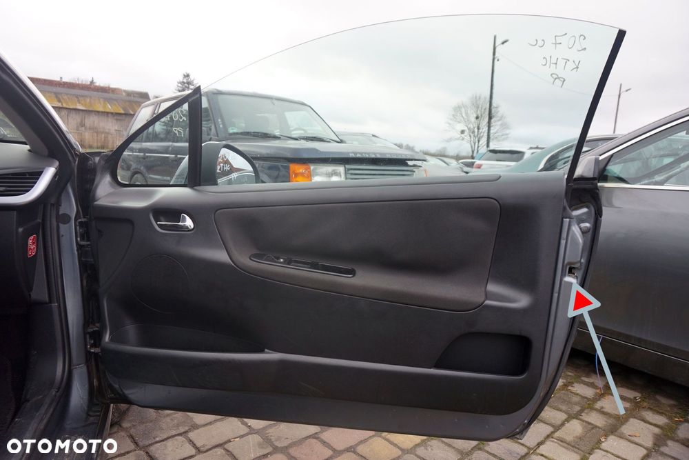 ZAMEK DRZWI PRAWY PRZÓD 207 CC CABRIO 9136AC PEUGEOT 2007-2009 - 1