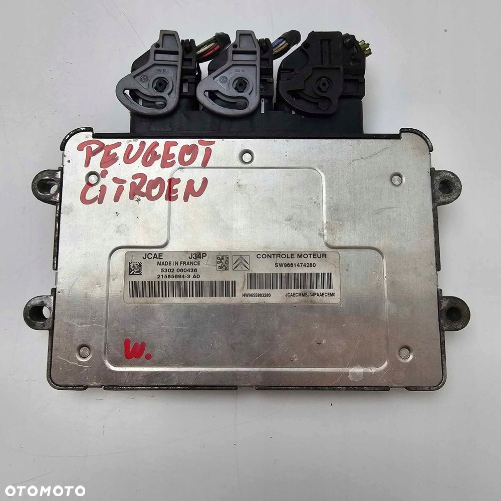 citroen peugeot 1.4 ecu komputer silnika sterownik - 1