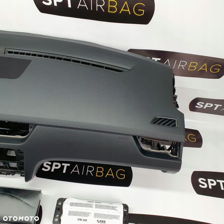 SKODA OCTAVIA III 3 5E0 LIFT DESKA ROZDZIELCZA KONSOLA KOKPIT PULPIT PODUSZKI AIRBAG AIR BAG PASY KIT SET - 3