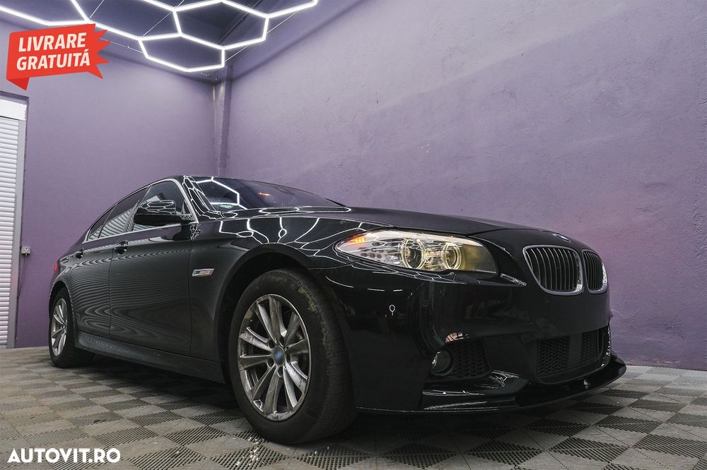 Prelungire Bara Fata BMW Seria 5 F10 F11 (2011-2017) M-Performance Design Negru Lu- livrare gratuita - 20