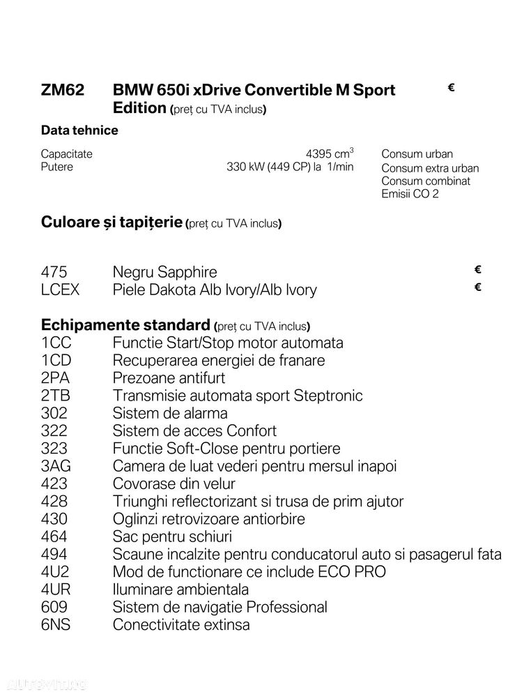 BMW Seria 6 650i xDrive M Sport Edition - 15