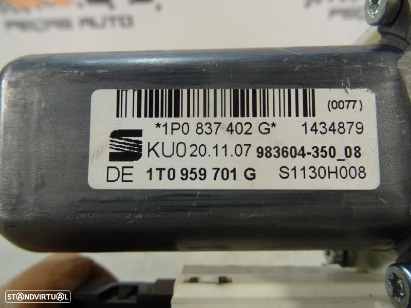 Motor Do Elevador De Vidro Frente Esquerdo Seat Leon (1P1)  1T0959701g - 7