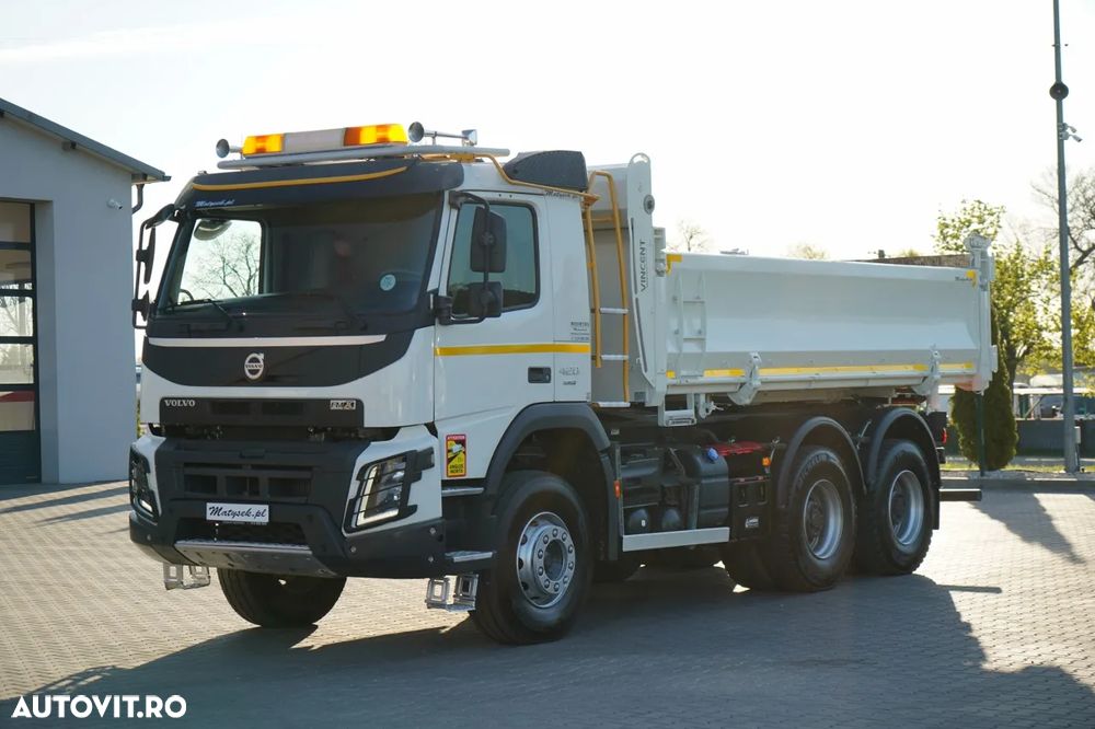Volvo FMX 420 / 6X4 / BASCULATOR DUBLU / HIDROPOTOME / BODRMATIC / I-SHIFT / EURO 6 - 12