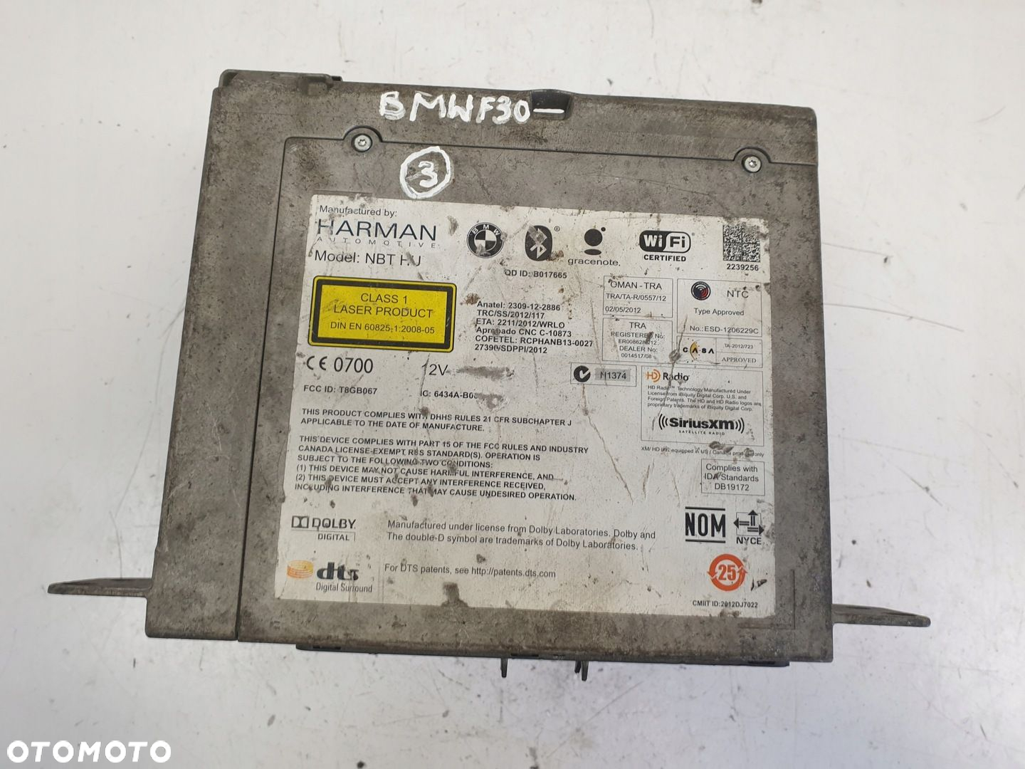 BMW F30 F31 MODUŁ NAWIGACJI sterownik navi HARMAN 9383069 - 2
