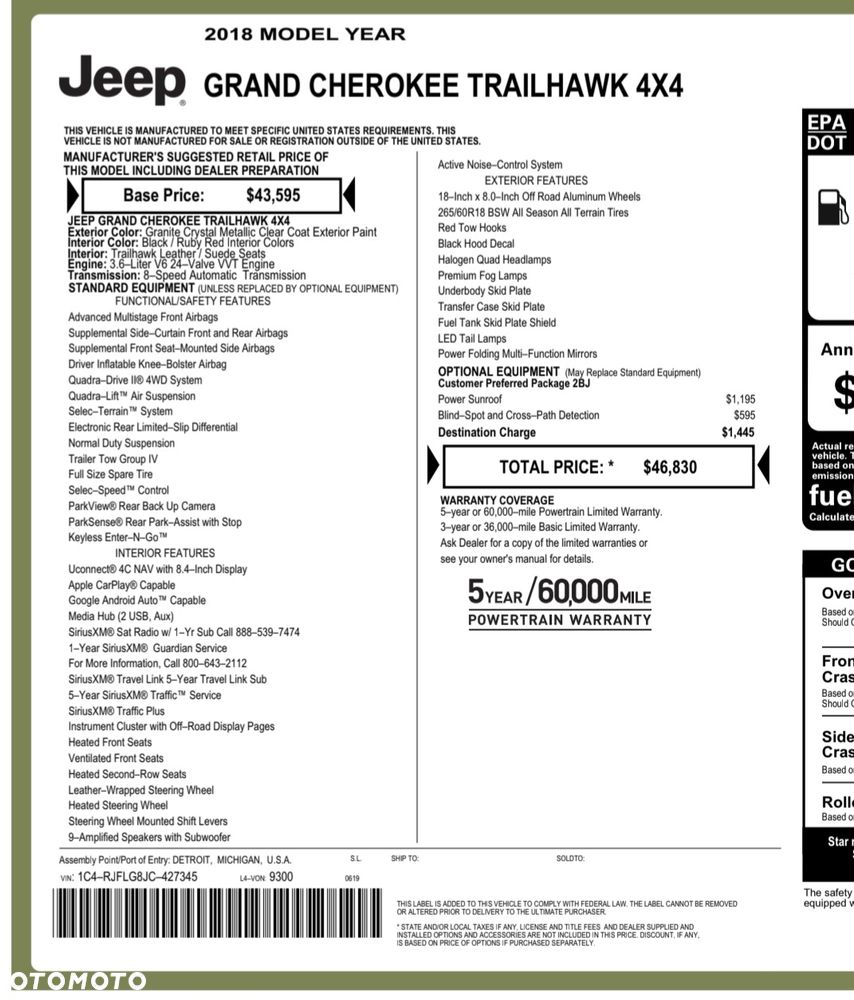 Jeep Grand Cherokee 3.6 V6 Trailhawk - 39