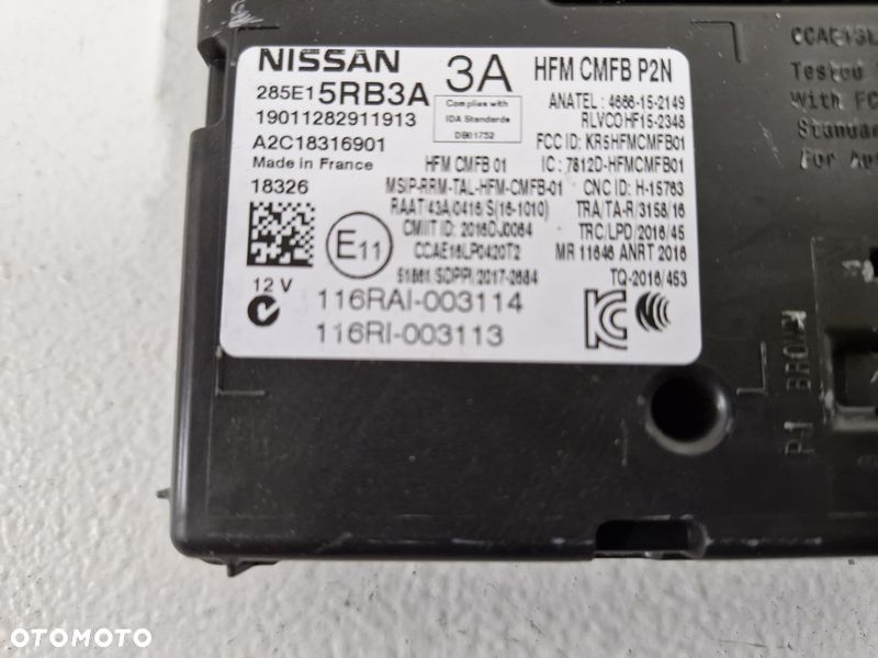 NISSAN MICRA K14 V 5 MODUŁ STEROWNIK 285E15RB3A HFM - 2