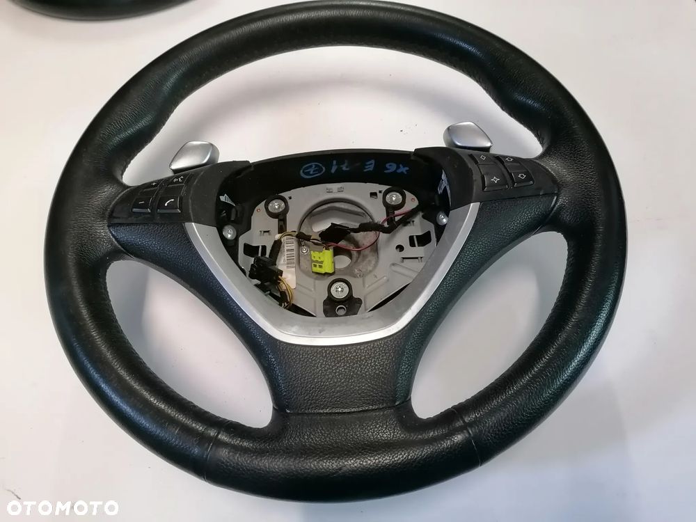 BMW X6 E71 11- KIEROWNICA MULTIFUNKCJA SKÓRZANA ŁOPATKI - 2