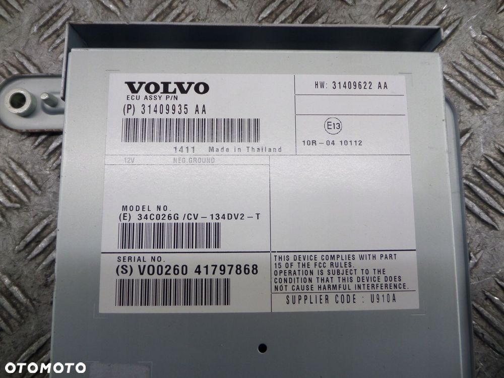 wzmacniacz radia audio oe 31409935 volvo v40 ii s60 ii v60 i xc60 i - 2