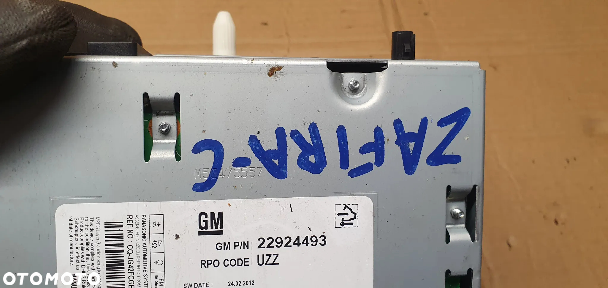 Radio radioodtwarzacz czytnik radia Opel Zafira C 22924493 - 9