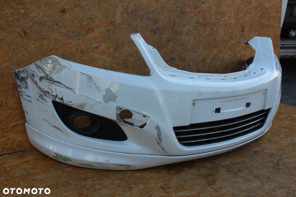 Zderzak przód przedni OPEL ZAFIRA B OPC oryginał 10U biały - 6