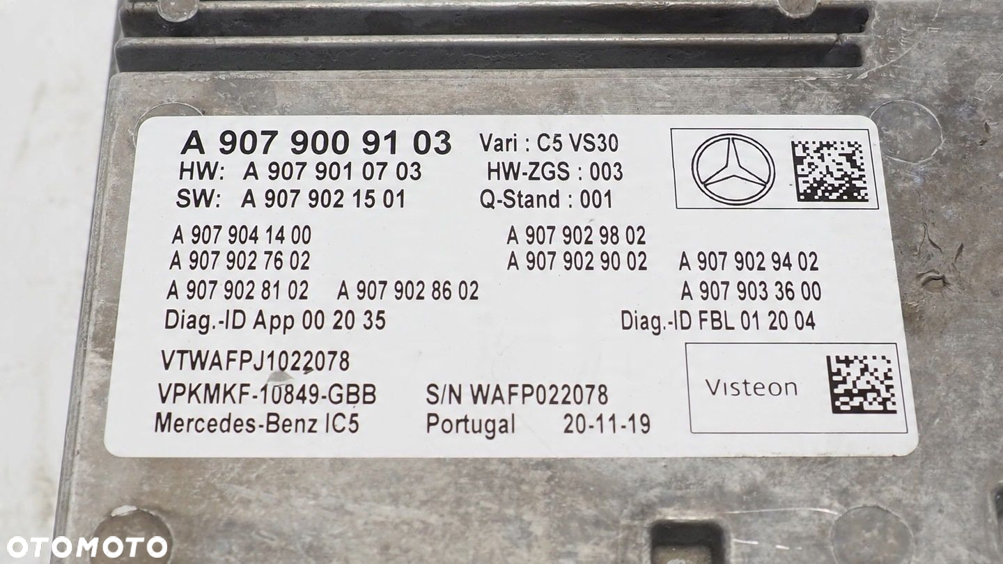 Mercedes Sprinter W907 W910 radio fabryczne A9079009103 - 7