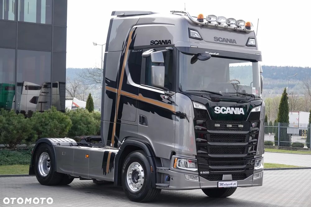 Scania S 500 / RETARDER / KLIMA POSTOJOWA / ALUFELGI / SKÓRY / OPONY 100% / ZBIORNIKI 1 400 L - 1