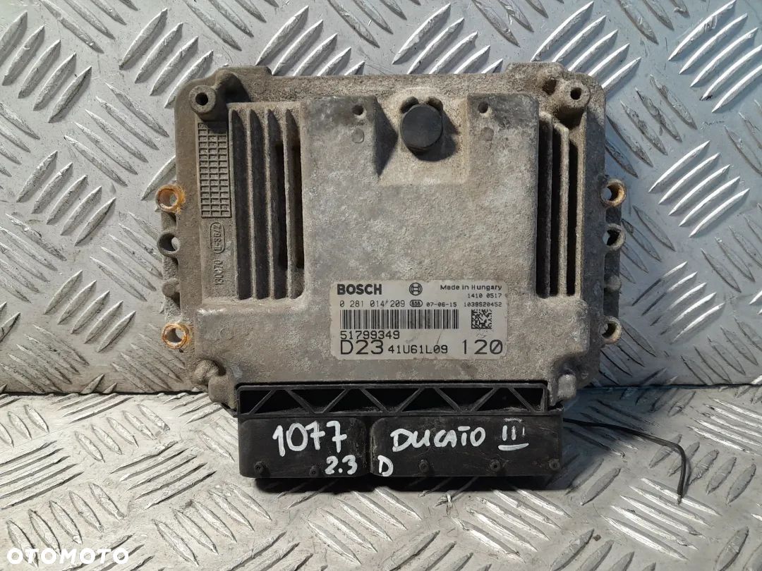 FIAT DUCATO 2.3 KOMPUTER STEROWNIK SILNIKA 0281014209 - 1