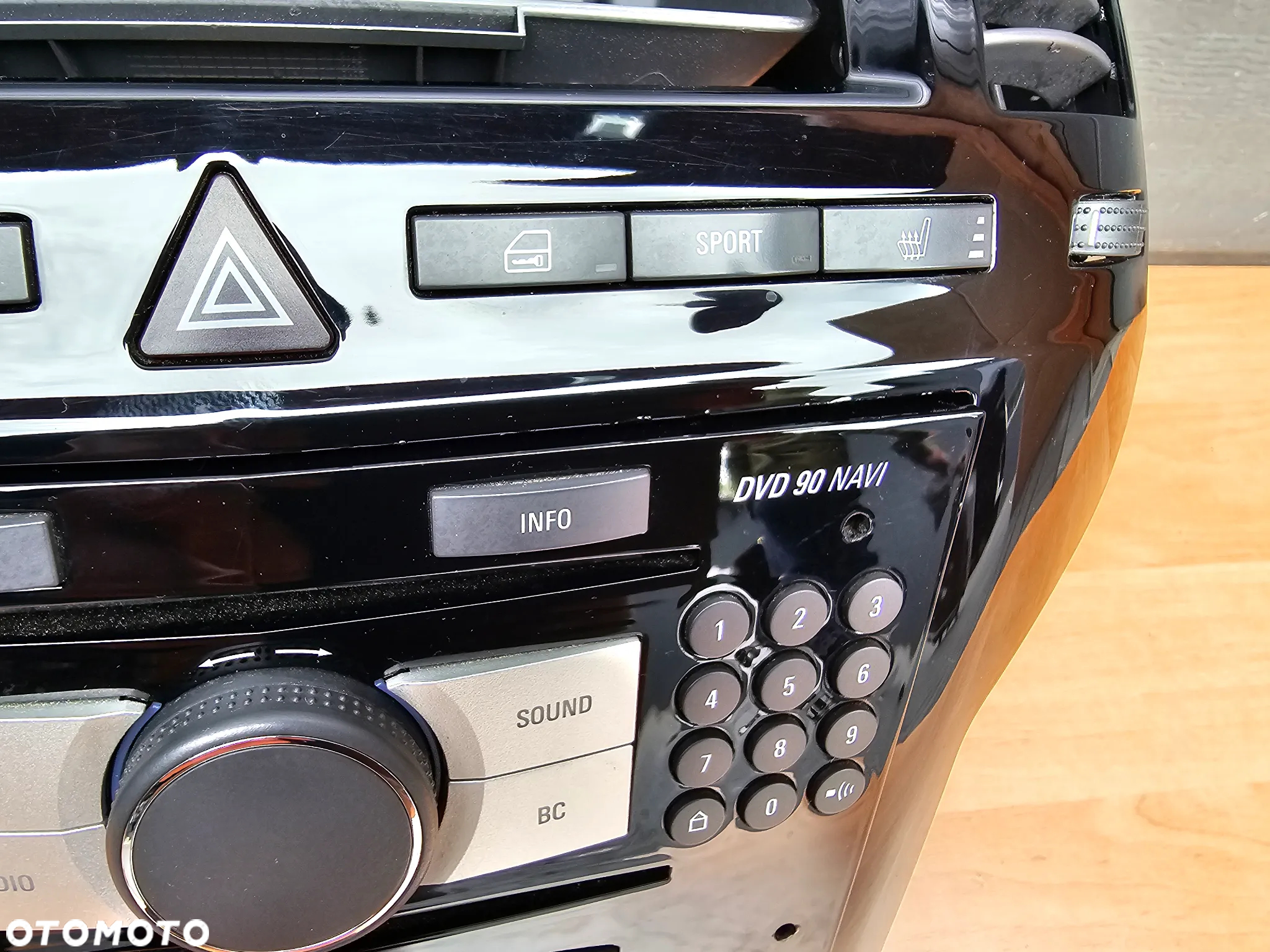 NAWIGACJA KOLOROWA RADIO PANEL MULTIFUNKCJA RAMKA OPEL ZAFIRA B DVD 90 NAVI PIANO BLACK CZARNE - 12