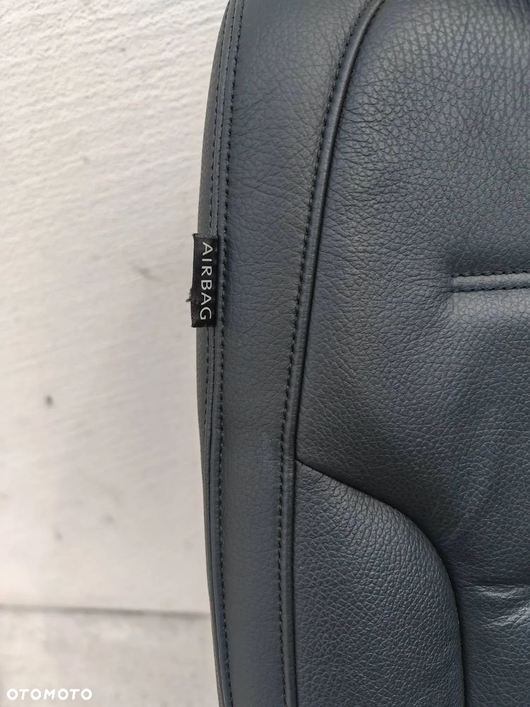 VW TOUAREG II 7P 10-18R KANAPA FOTELE TYL AIR BAG KOMPLET SKÓRA CZARNA - 5