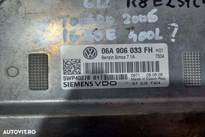 Calculator motor ECU 06A906033FH 5WP40278 - 1.6 BSE 06A906033FH 5WP40 - 3