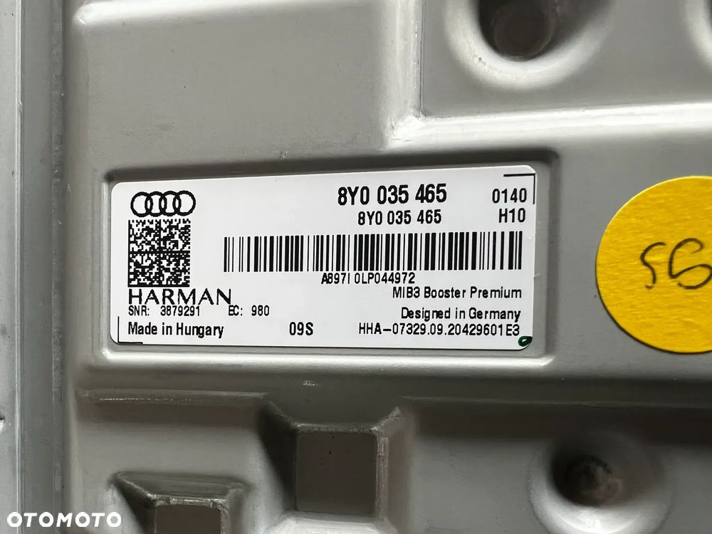 AUDI A3 A4 A5 A7 A6 WZMACNIACZ BANG OLUFSEN 8Y0035465 - 3