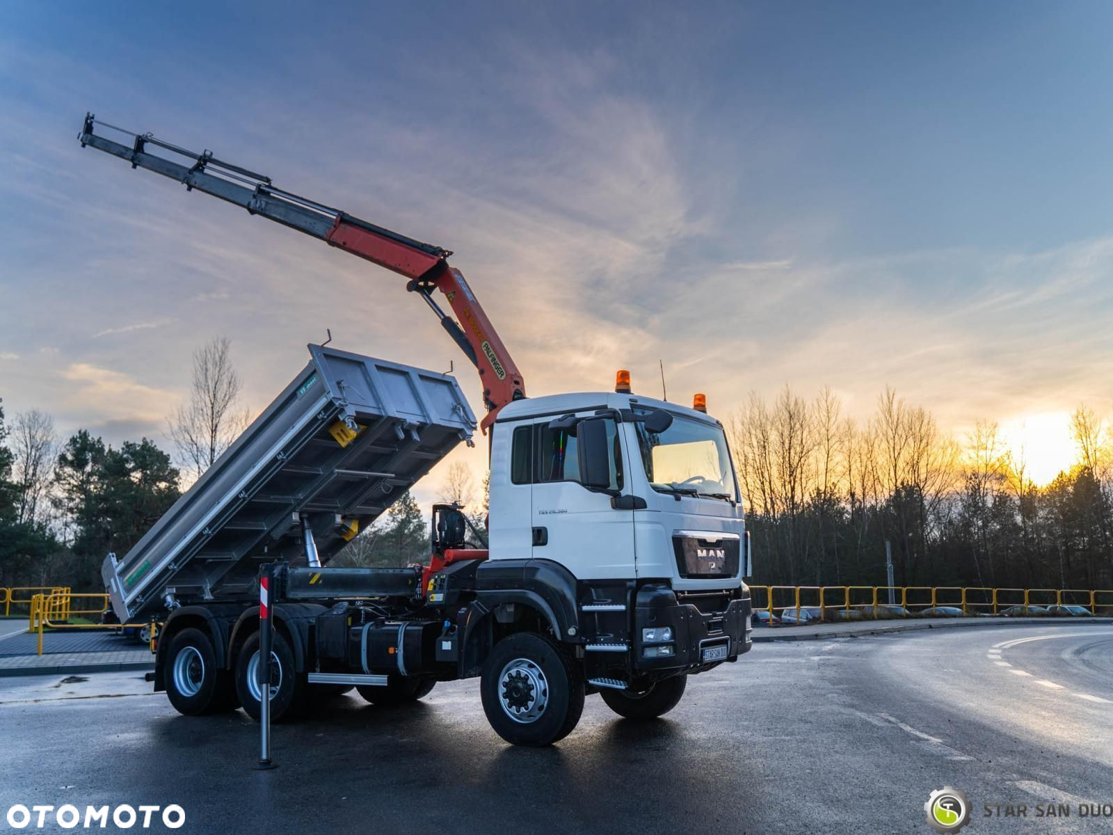 MAN TGS 26.360 6x6 PALFINGER PK 18001 EH HDS Żuraw Wywrotka - 5