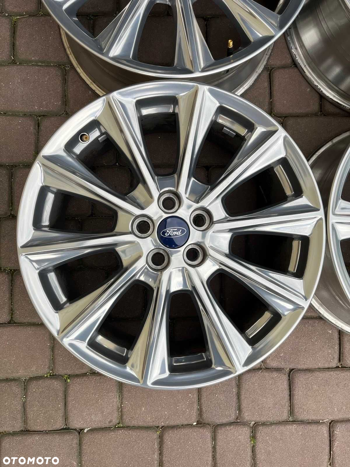 Oryginalne alufelgi Ford 5x108 19 cali Czujniki S-MAX KUGA EGDE CHROM - 5