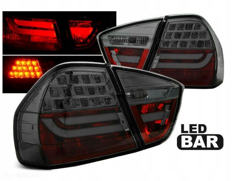 Lampy tyl ne kpl 4szt Diody Led Neon Tuning Smoke Bmw 3 e90 sedan 2004-2008 - 3