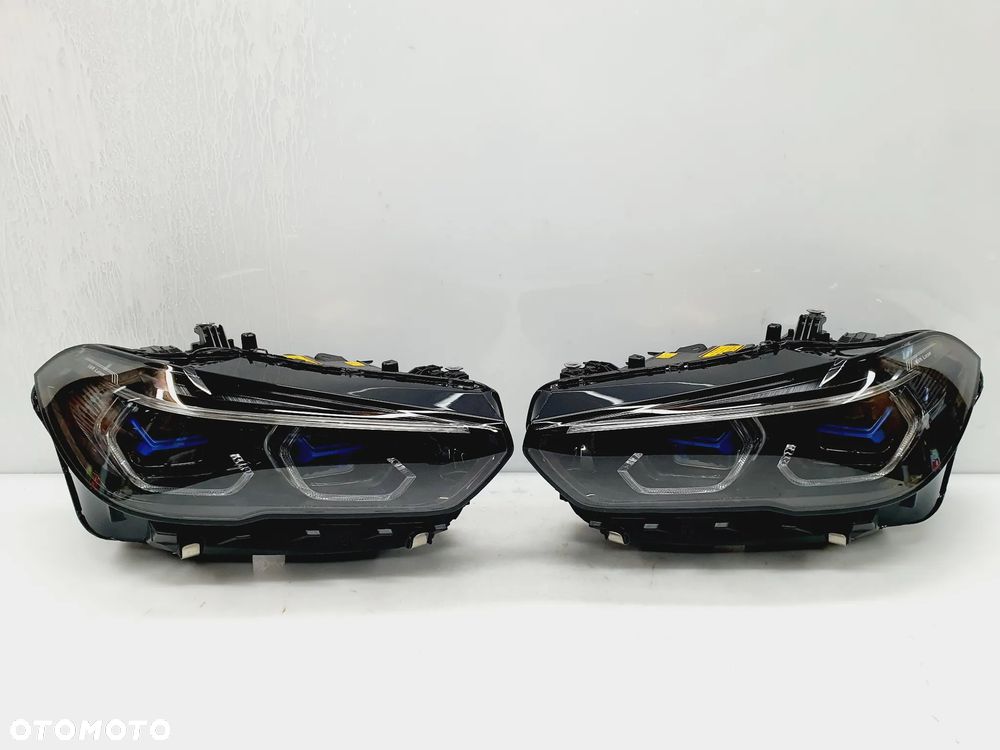 BMW X5 G05 X6 G06 LAMPA PRAWA LEWA PRZÓD LASER SHADOW BLACK - 2