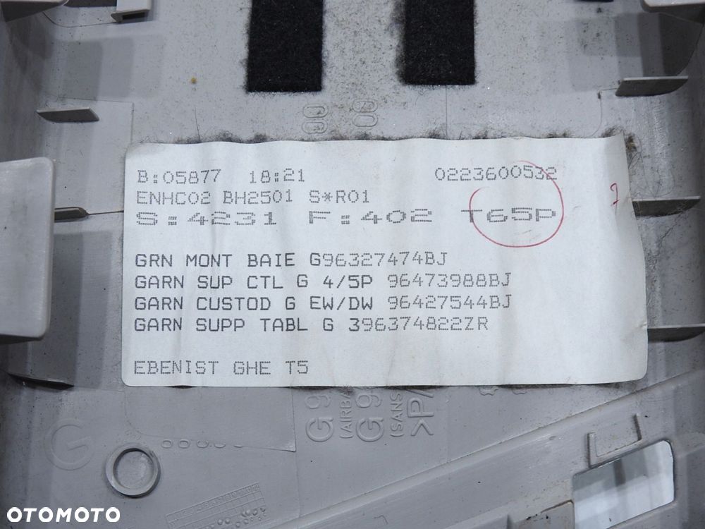 OSŁONA SŁUPKA LEWY ŚRODEK PEUGEOT 307 LIFT - 6