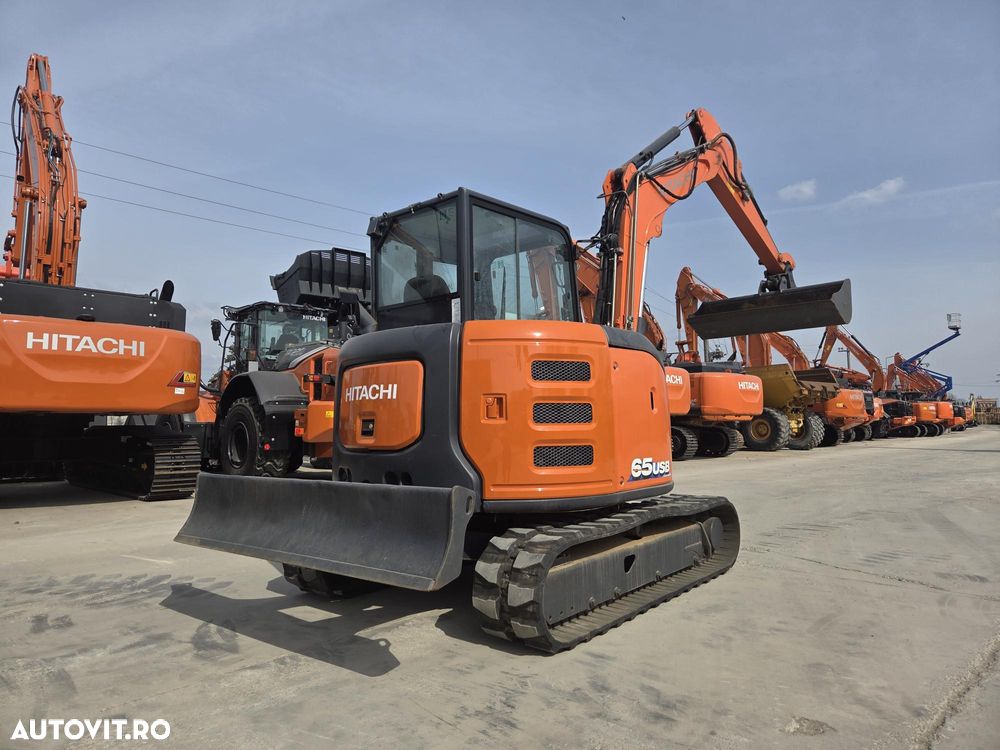 Hitachi ZX65USB-6, 2019, 2.006h, 6,5 TONE, CUPLA RAPIDA+2 CUPE EXCAVARE NOI+1 cupa taluz, inst picon pe brate, instal hidr rotire pe brate, LAMA NIVELARE, ad sapare 4,5m, ridica 4t, AC, posibilitate leasing-PROMOTIE 41900EUR+Tva - 18