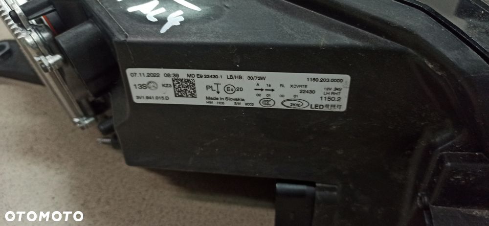 Skoda superb 3 lift 3V1 reflektor lewy  3V194015D Reflektor kompletny - 4