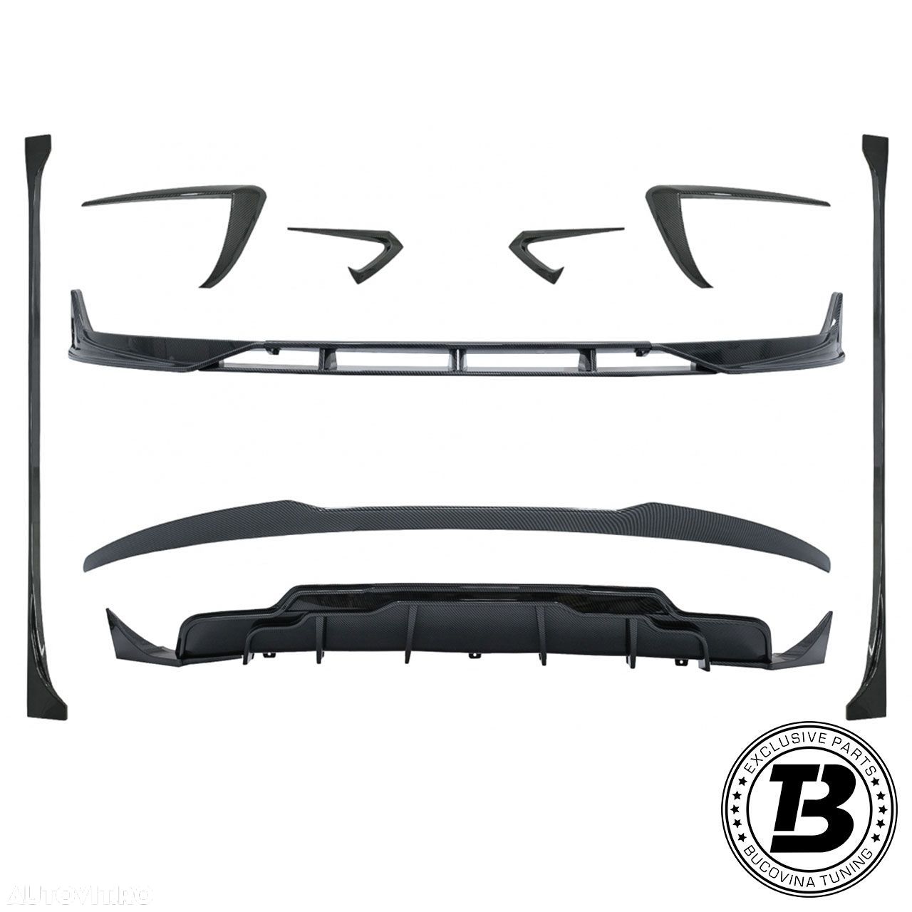 Pachet Exterior Aero compatibil cu Tesla Model 3 (17-23) - 1