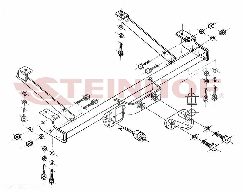 Hak holowniczy + WIĄZKA 7PIN do Renault Trafic, Opel Vivaro, Nissan Primastar od 2001 do 2014 - 3