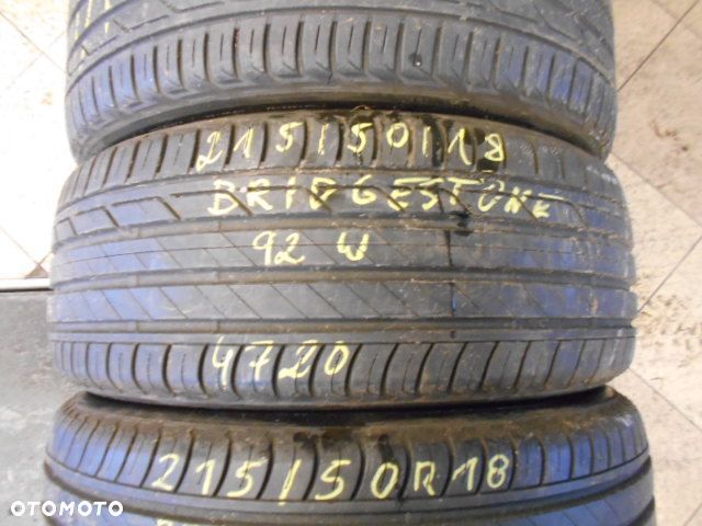 Opony 215/50r18 bridgestone turanza t001 2x7mm 2x6mm lato komplet - 4